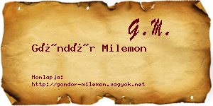 Göndör Milemon névjegykártya